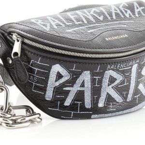 Balenciaga Graffiti Souvenir Belt Bag Leather XXS